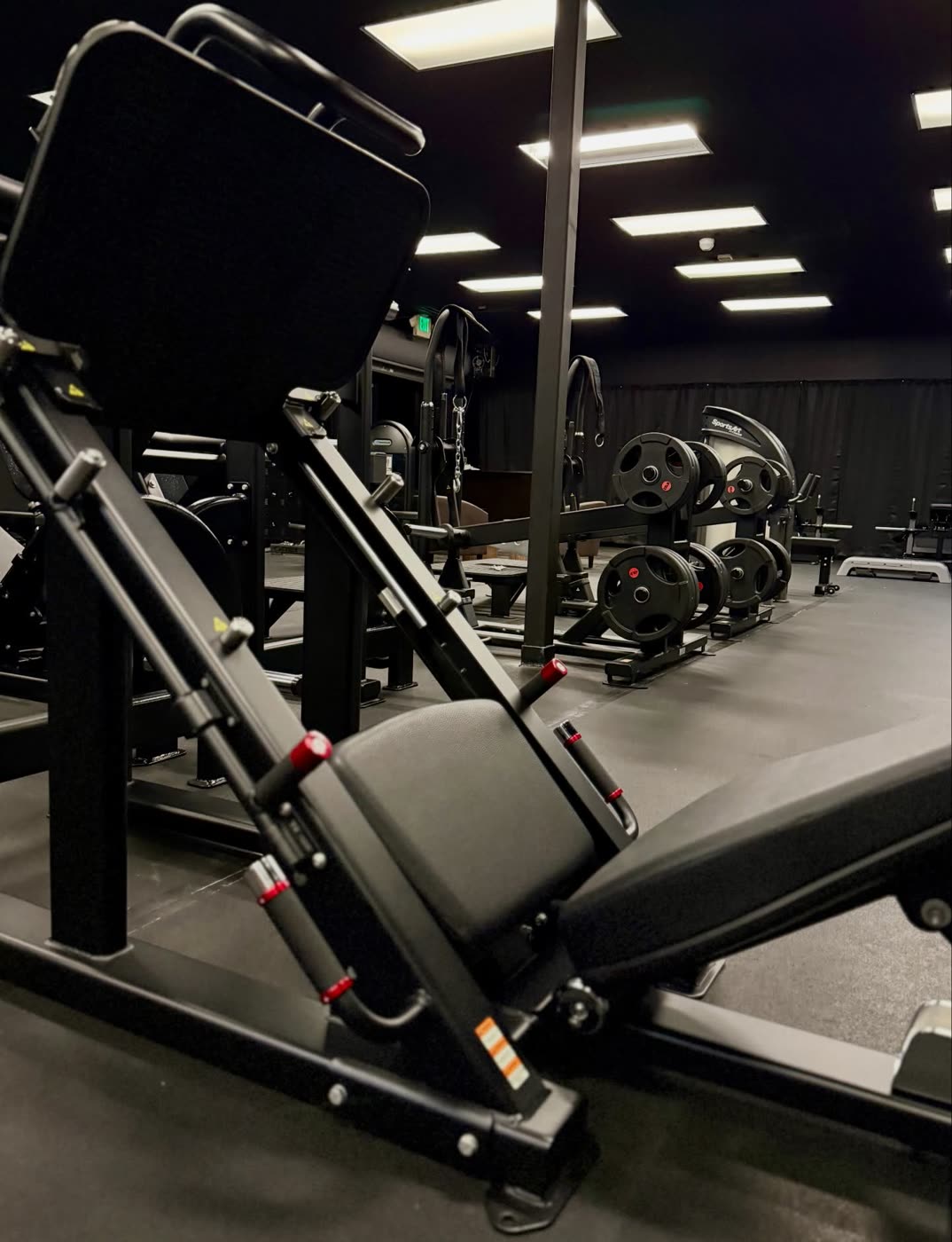 Plate-loaded leg press